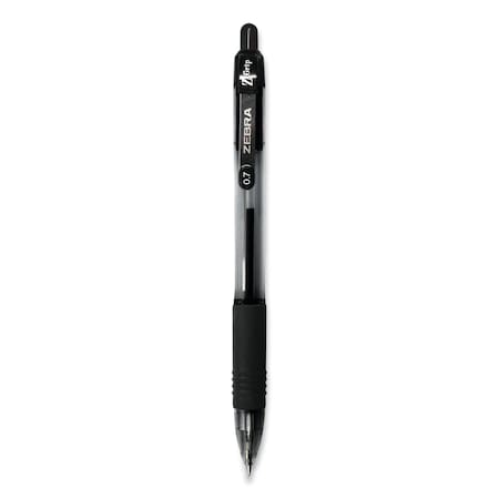 Zebra Pen Zebra Pen Z-Grip Retractable Ballpoint Pens - 0.7 mm Pen Point Size - Retractable - Black - 1 Dozen, PK12 23910